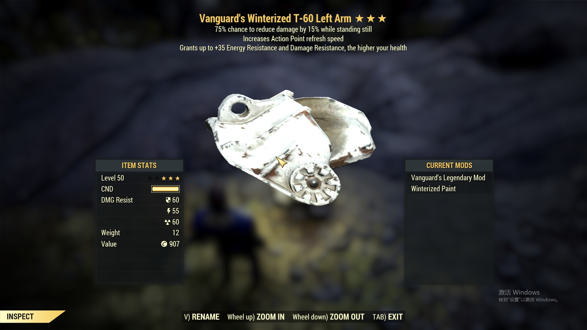 Vanguard's [Sent AP] Winterized T-60 Left Arm